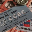 Close up of a Spring Dance Concert ticket