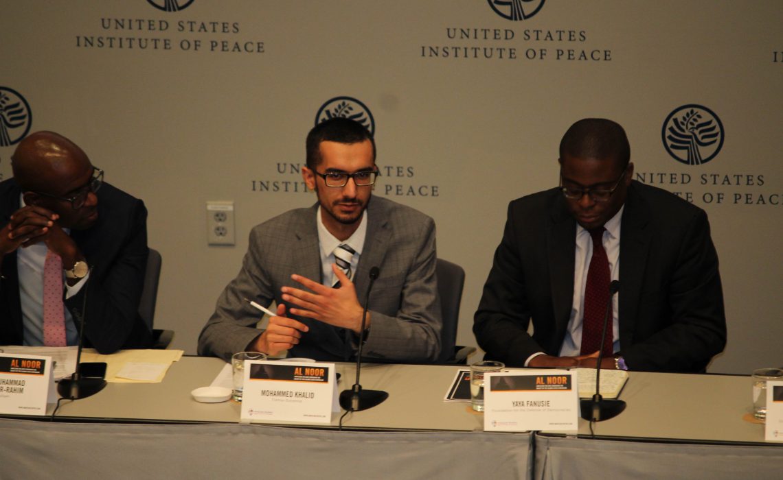 Speaking at the United States Institute of Peace for AMATE Symposium