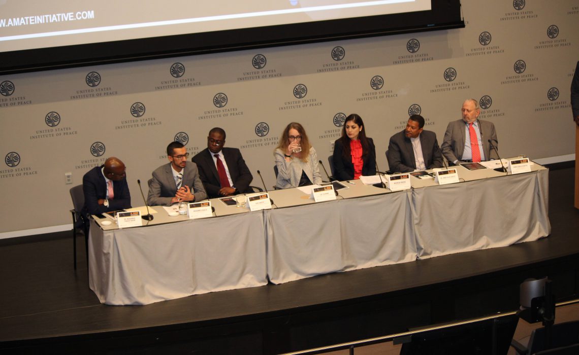 Speaking at the United States Institute of Peace for AMATE Symposium