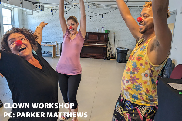 Tara Cariaso clown workshop